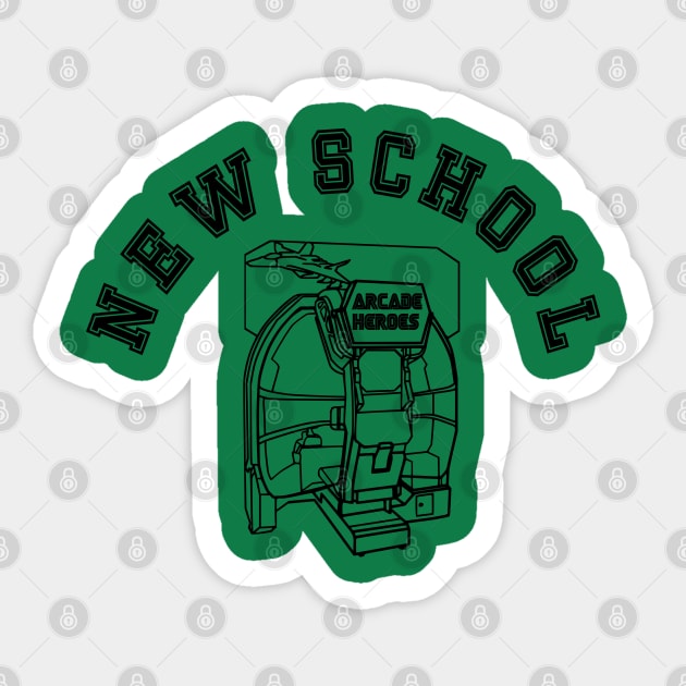 New School Arcade Gamer Sticker by arcadeheroes